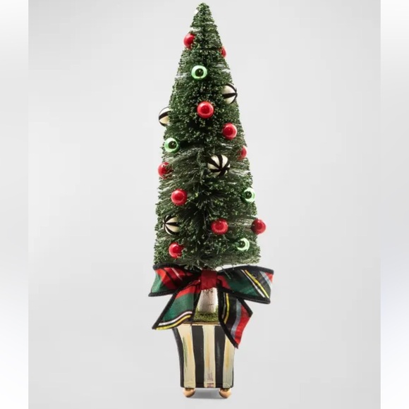 MacKenzie-Childs Other - Mackenzie - Childs Tartastic Small Christmas  Bottle Brush Tree